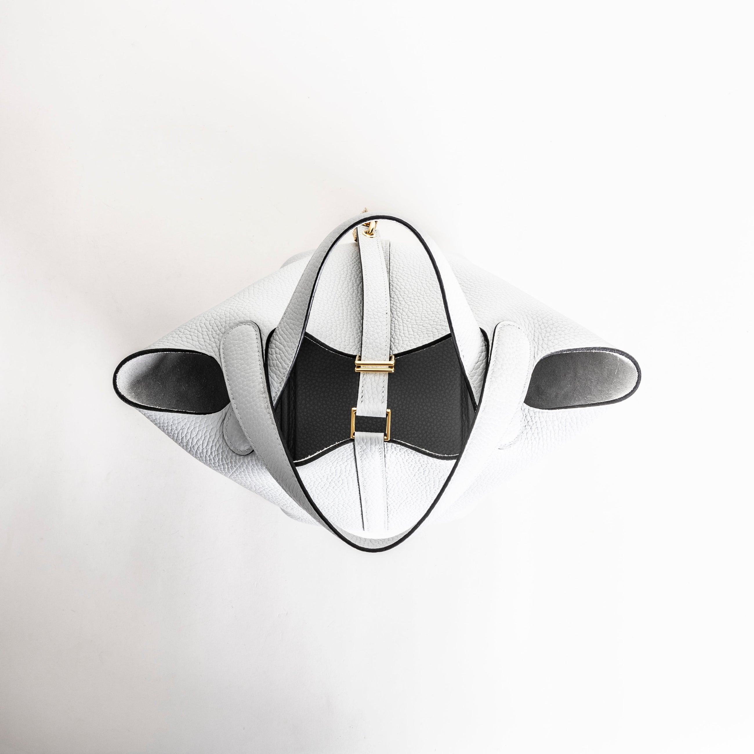 PICOTIN 18 LOCK CLEMENCE LEATHER BLEU PALE WITH GOLD HARDWARE (GHW)