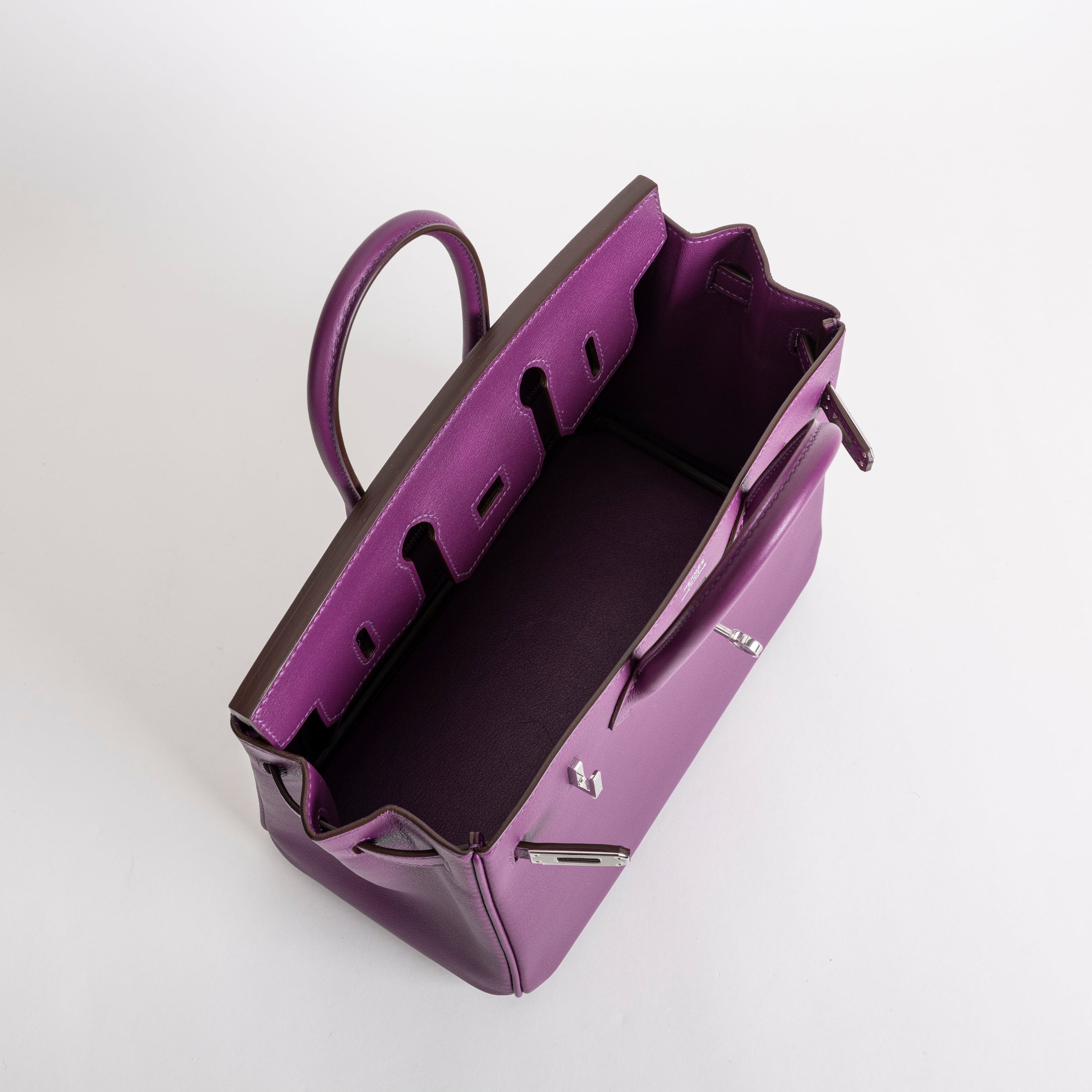 BIRKIN 25 SWIFT LEATHER ANEMONE WITH PALLADIUM HARDWARE (PHW)