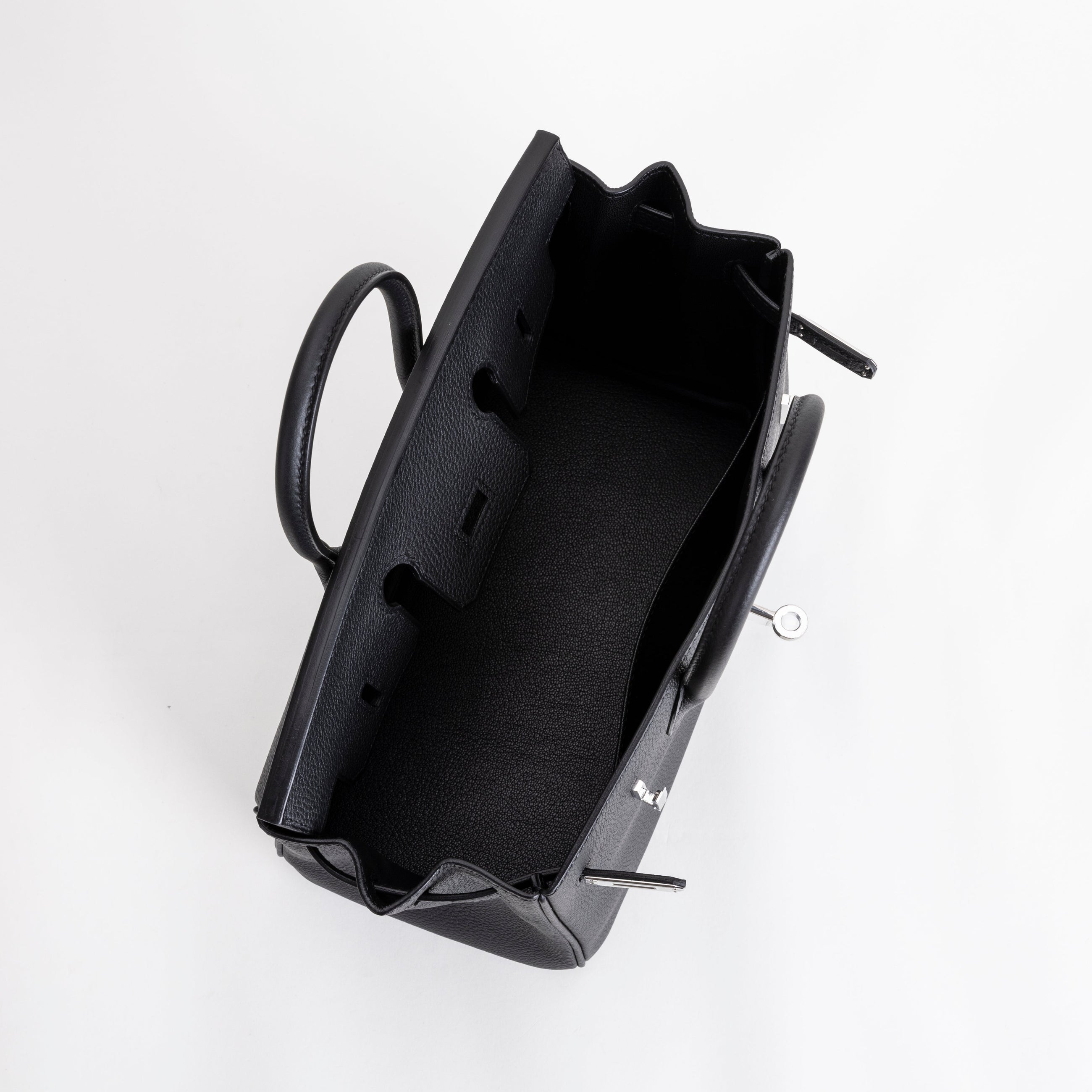 BIRKIN 25 TOGO LEATHER NOIR (BLACK) WITH PALLADIUM HARDWARE (PHW)