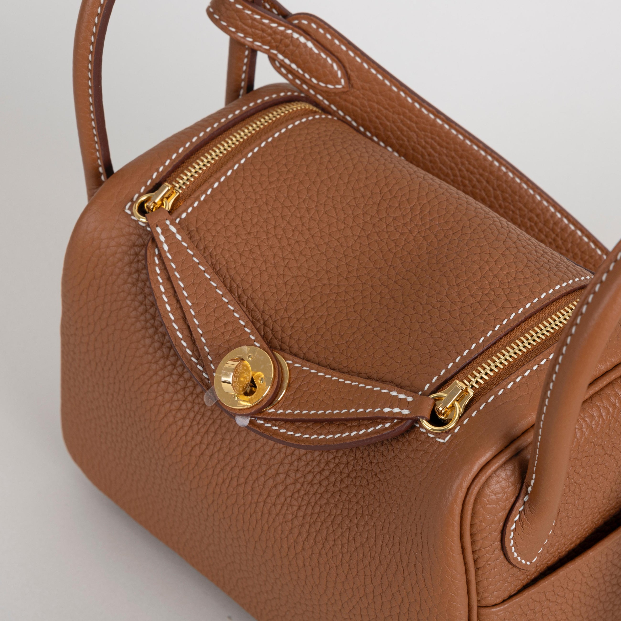 MINI LINDY 20 CLEMENCE LEATHER GOLD WITH GOLD HARDWARE (GHW)