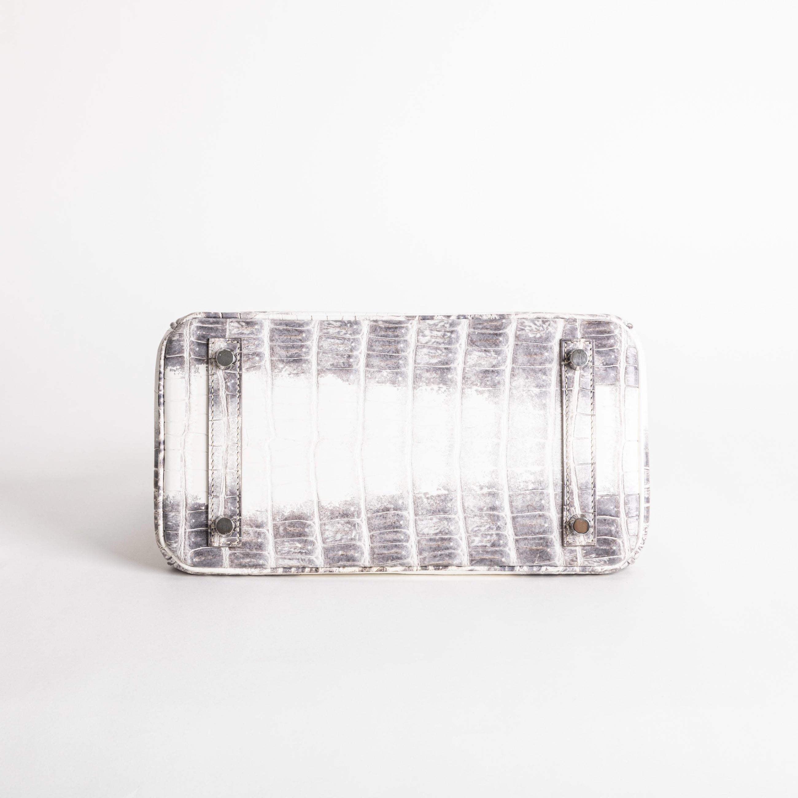 BIRKIN 25 NILOTICUS CROCODILE (MATTE) LEATHER HIMALAYA WITH PALLADIUM HARDWARE (PHW)