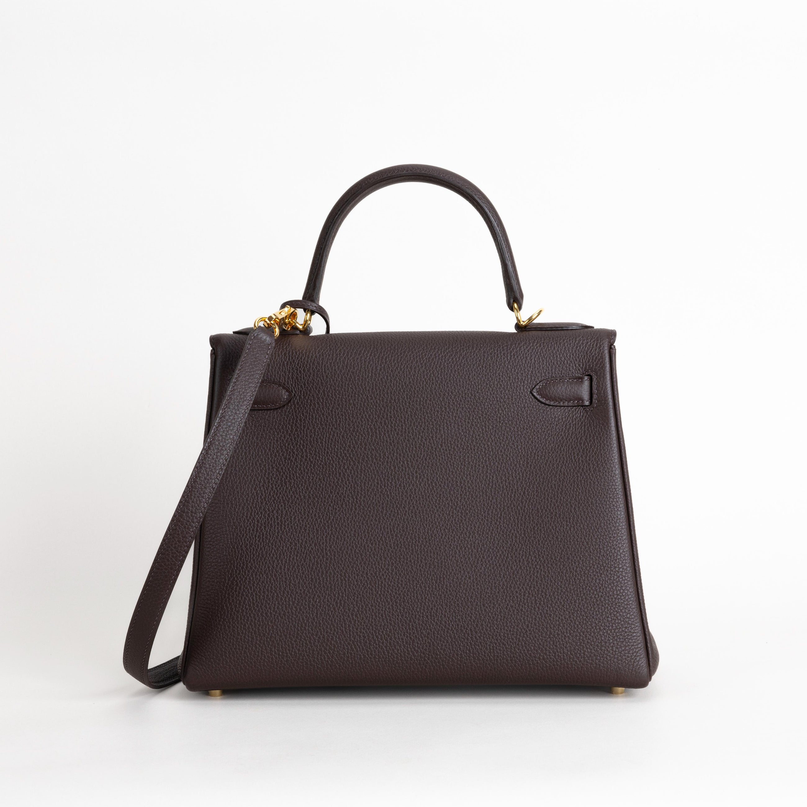 KELLY 28 TOGO LEATHER CHOCOLAT WITH GOLD HARDWARE (GHW)