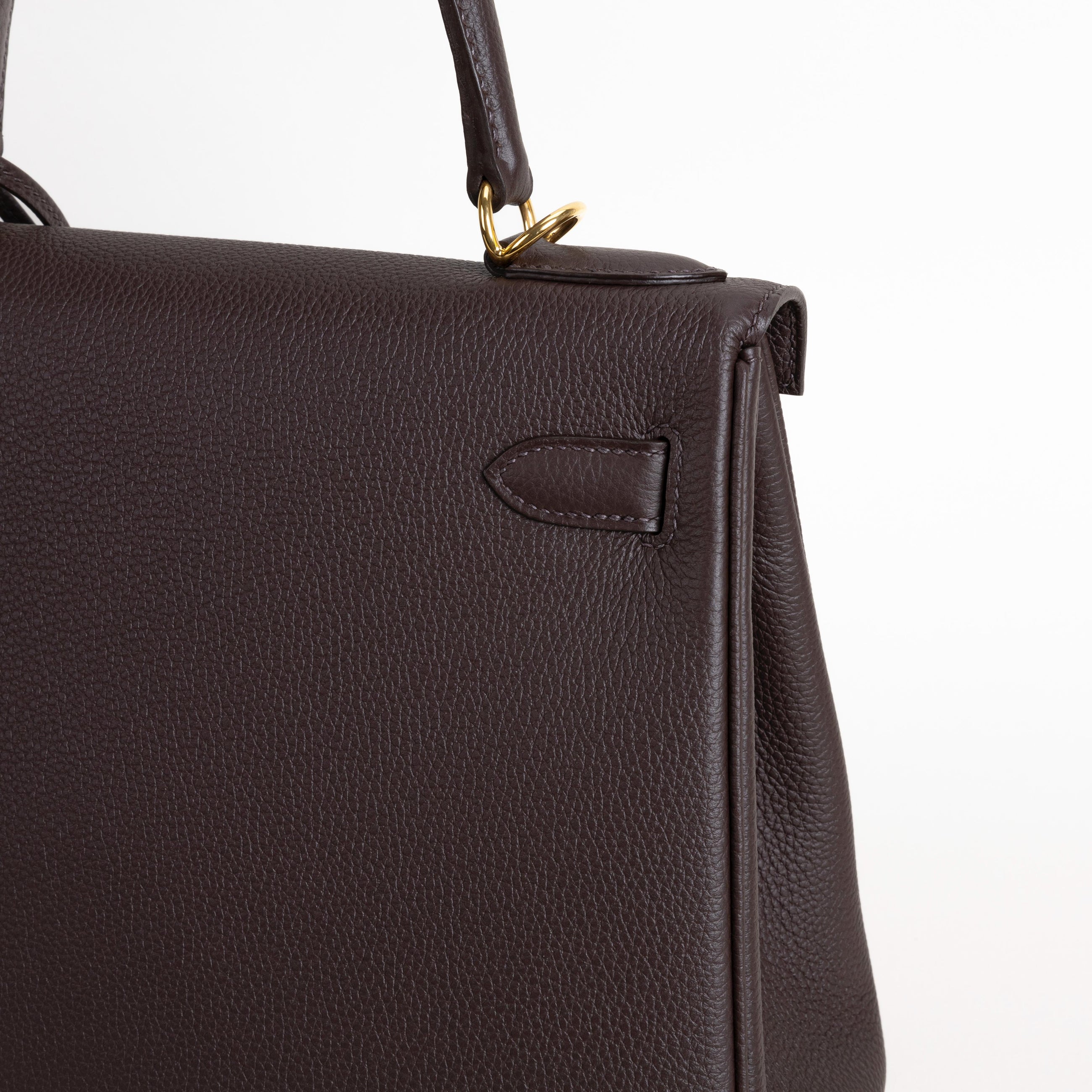 KELLY 28 TOGO LEATHER CHOCOLAT WITH GOLD HARDWARE (GHW)