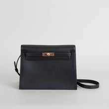 KELLY DANSE EVERCOLOR LEATHER NOIR (BLACK) WITH ROSE GOLD HARDWARE (RGHW)