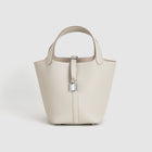 PICOTIN 18 LOCK CLEMENCE LEATHER CRAIE WITH PALLADIUM HARDWARE (PHW)