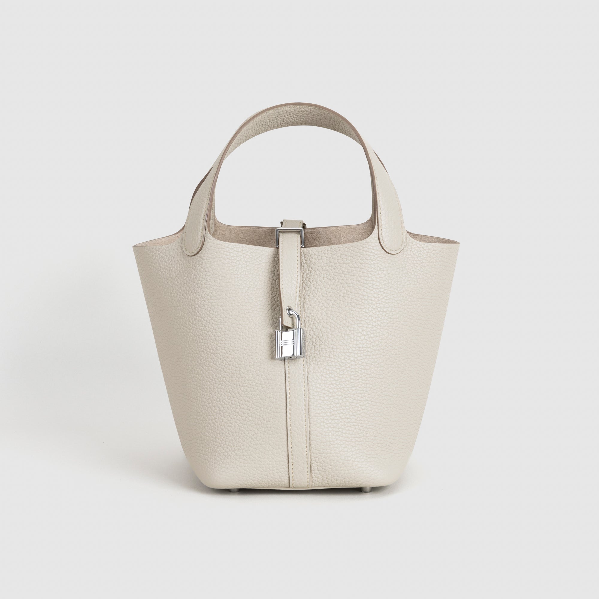 PICOTIN 18 LOCK CLEMENCE LEATHER CRAIE WITH PALLADIUM HARDWARE (PHW)