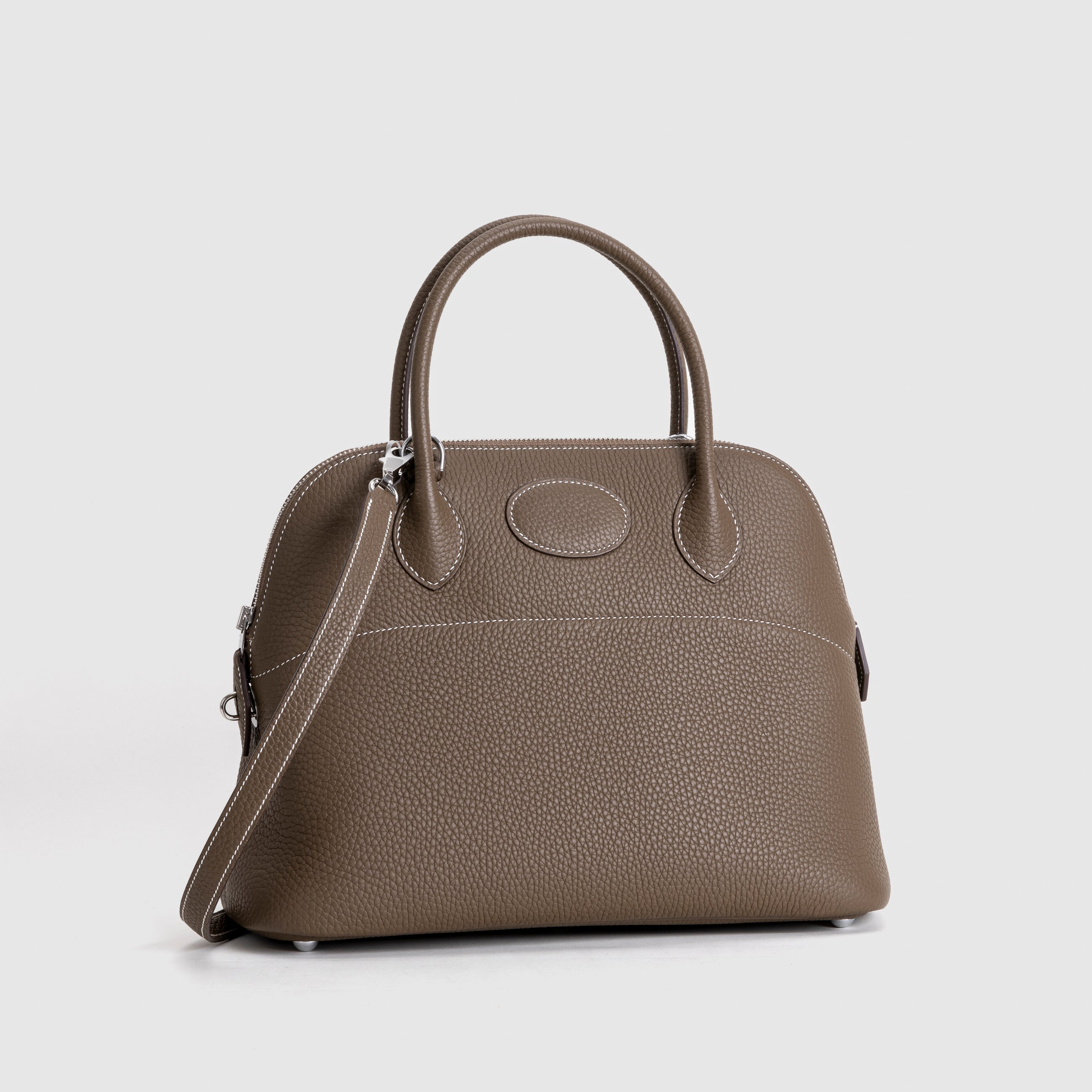 BOLIDE 31 CLEMENCE LEATHER ETOUPE WITH PALLADIUM HARDWARE (PHW)