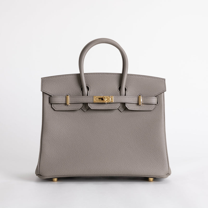 BIRKIN 25 TOGO LEATHER GRIS ASPHALTE WITH GOLD HARDWARE (GHW)