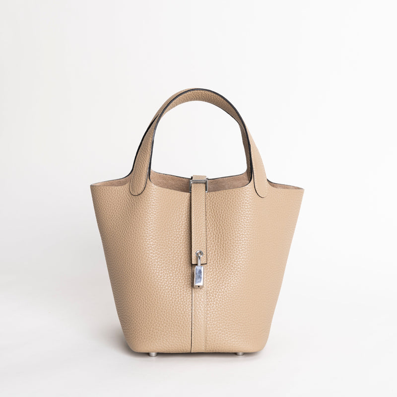 PICOTIN 18 LOCK CLEMENCE LEATHER TRENCH TAURILLON WITH PALLADIUM HARDWARE (PHW)