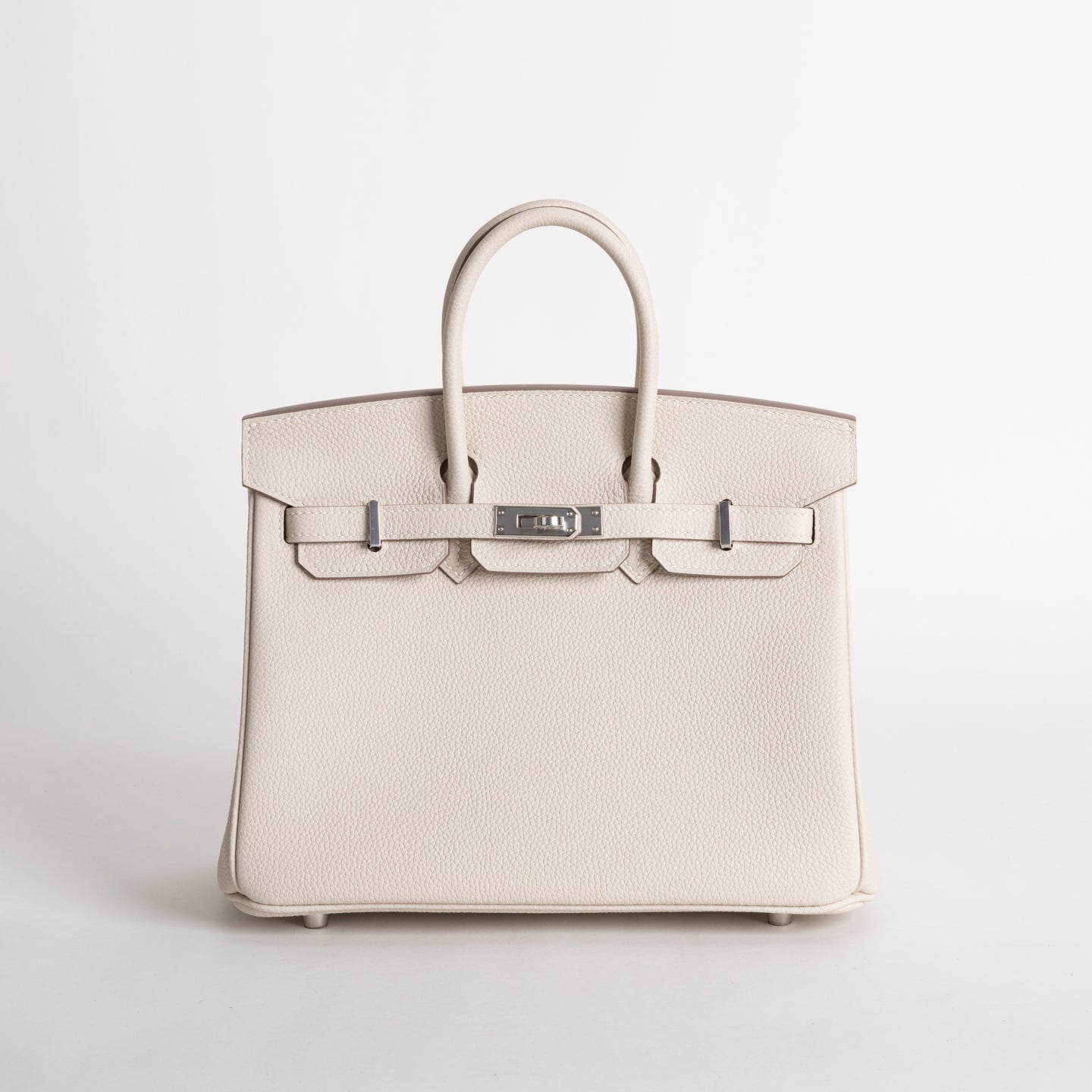 BIRKIN 25 TOGO LEATHER CRAIE WITH PALLADIUM HARDWARE (PHW)