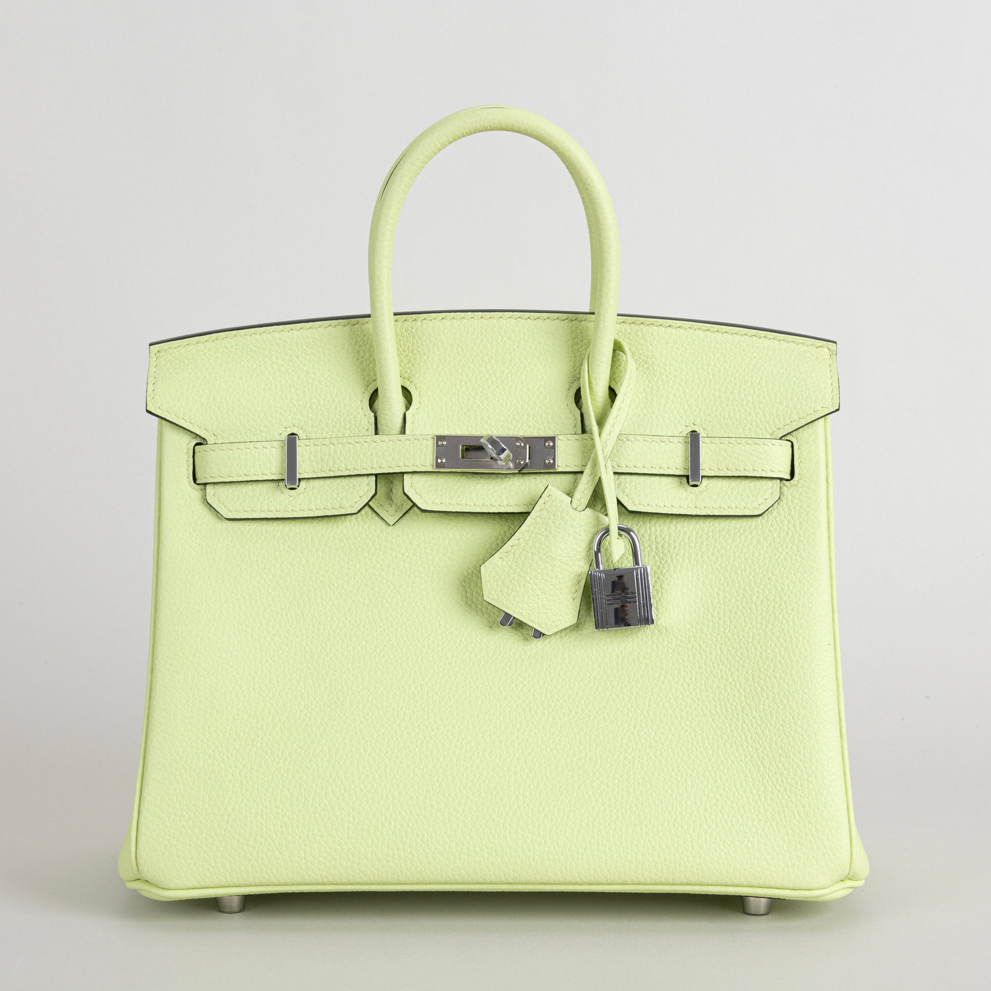 BIRKIN 25 TOGO LEATHER VERT ABSINTHE WITH PALLADIUM HARDWARE (PHW)