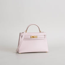 MINI KELLY II (20) CHEVRE LEATHER ROSE DARLING WITH GOLD HARDWARE (GHW)