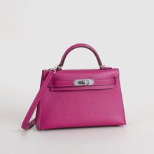 MINI KELLY II (20) EPSOM LEATHER ROSE PURPLE WITH PALLADIUM HARDWARE (PHW)