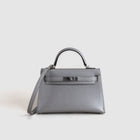 MINI KELLY II (20) CHAMKILLIGHT CHÈVRE LEATHER GRIS ARGENTE WITH PALLADIUM HARDWARE (PHW)
