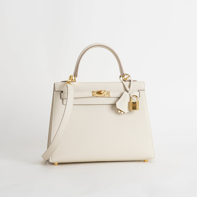 KELLY 25 EPSOM LEATHER CRAIE WITH GOLD HARDWARE (GHW)