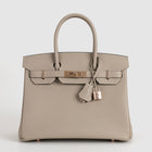 BIRKIN 30 TOGO LEATHER TRENCH WITH ROSE GOLD HARDWARE (RGHW)