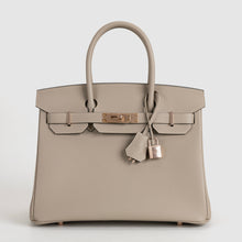 BIRKIN 30 TOGO LEATHER TRENCH WITH ROSE GOLD HARDWARE (RGHW)