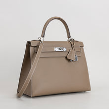 KELLY 28 EPSOM LEATHER ETOUPE WITH PALLADIUM HARDWARE (PHW)