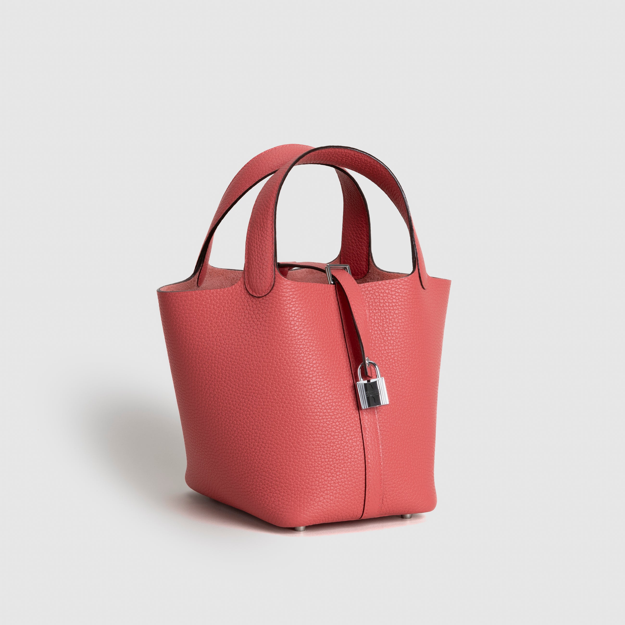 PICOTIN 18 LOCK CLEMENCE LEATHER ROSE AZALEE WITH PALLADIUM HARDWARE (PHW)