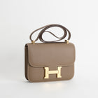 CONSTANCE 24 EPSOM LEATHER ETOUPE WITH GOLD HARDWARE (GHW)