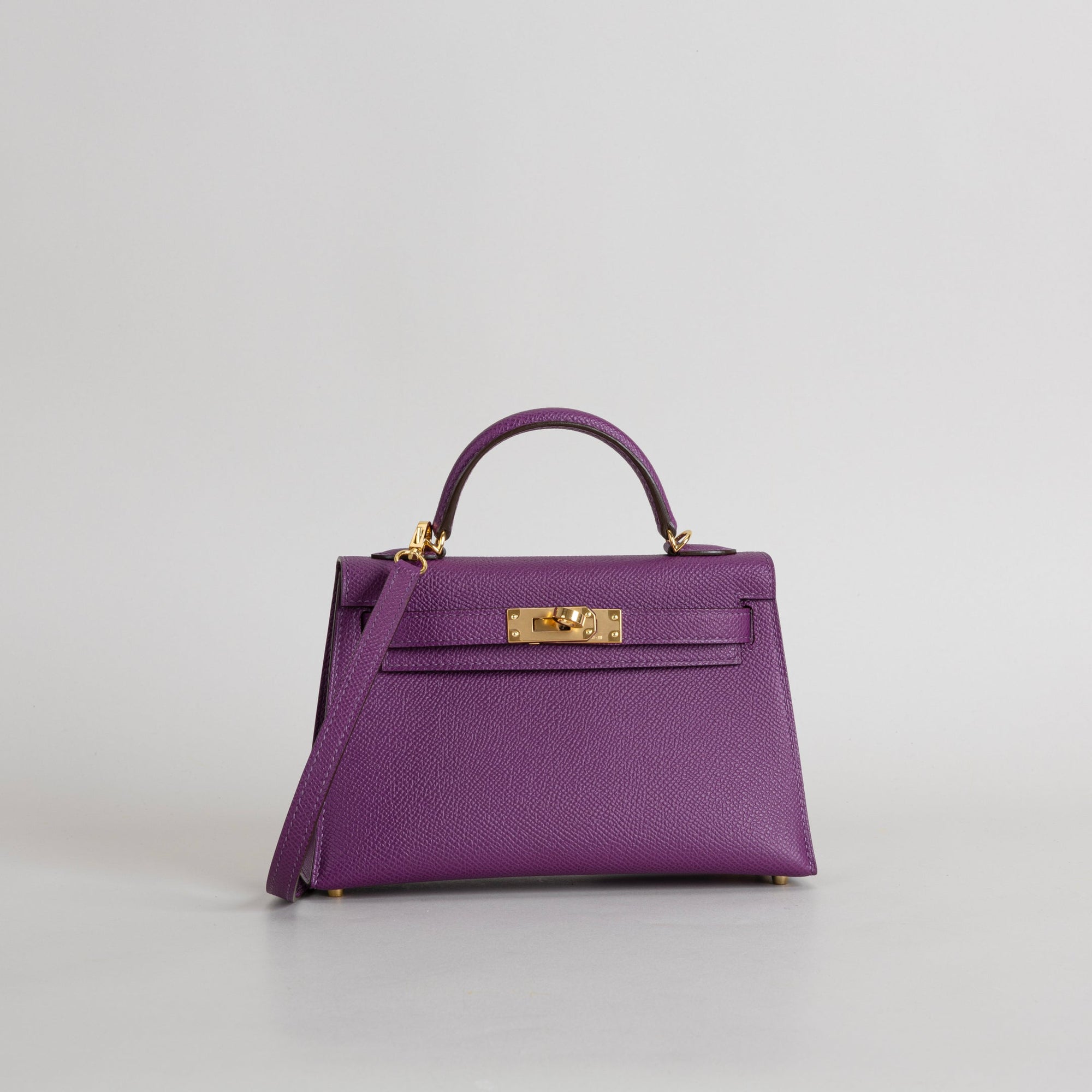 MINI KELLY II (20) EPSOM LEATHER ANEMONE WITH GOLD HARDWARE (GHW)