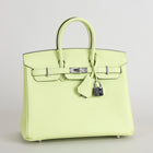 BIRKIN 25 TOGO LEATHER VERT ABSINTHE WITH PALLADIUM HARDWARE (PHW)