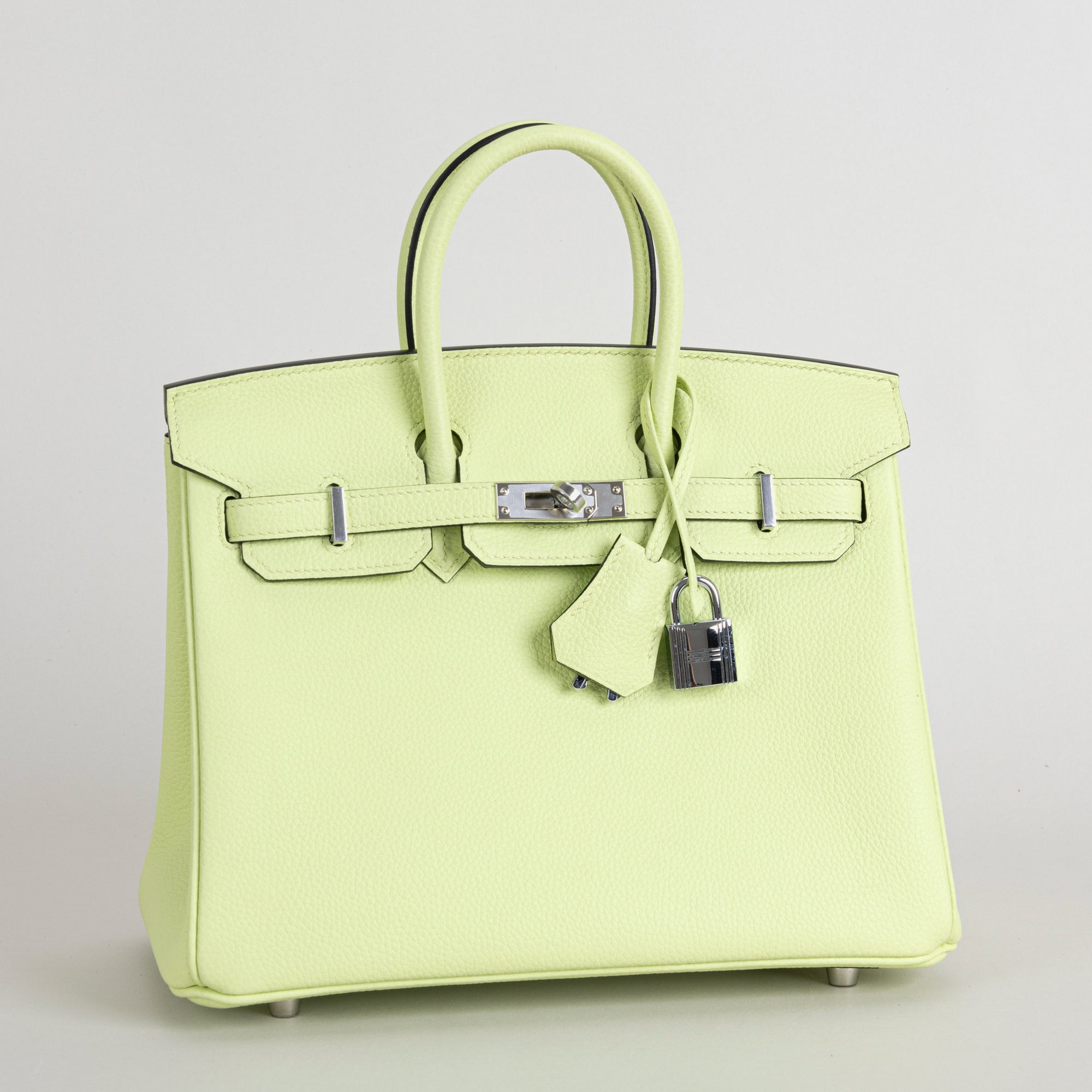 BIRKIN 25 TOGO LEATHER VERT ABSINTHE WITH PALLADIUM HARDWARE (PHW)