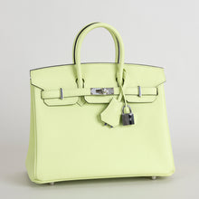 BIRKIN 25 TOGO LEATHER VERT ABSINTHE WITH PALLADIUM HARDWARE (PHW)