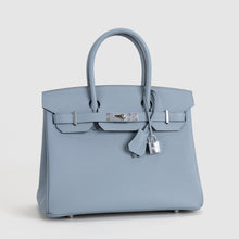 BIRKIN 30 TOGO LEATHER BLEU LIN WITH PALLADIUM HARDWARE (PHW)