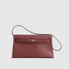 KELLY ELAN CHEVRE LEATHER ROUGE H WITH ROSE GOLD HARDWARE (RGHW)
