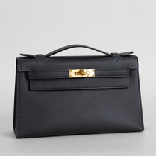 KELLY POCHETTE SWIFT LEATHER NOIR (BLACK) WITH GOLD HARDWARE (GHW)