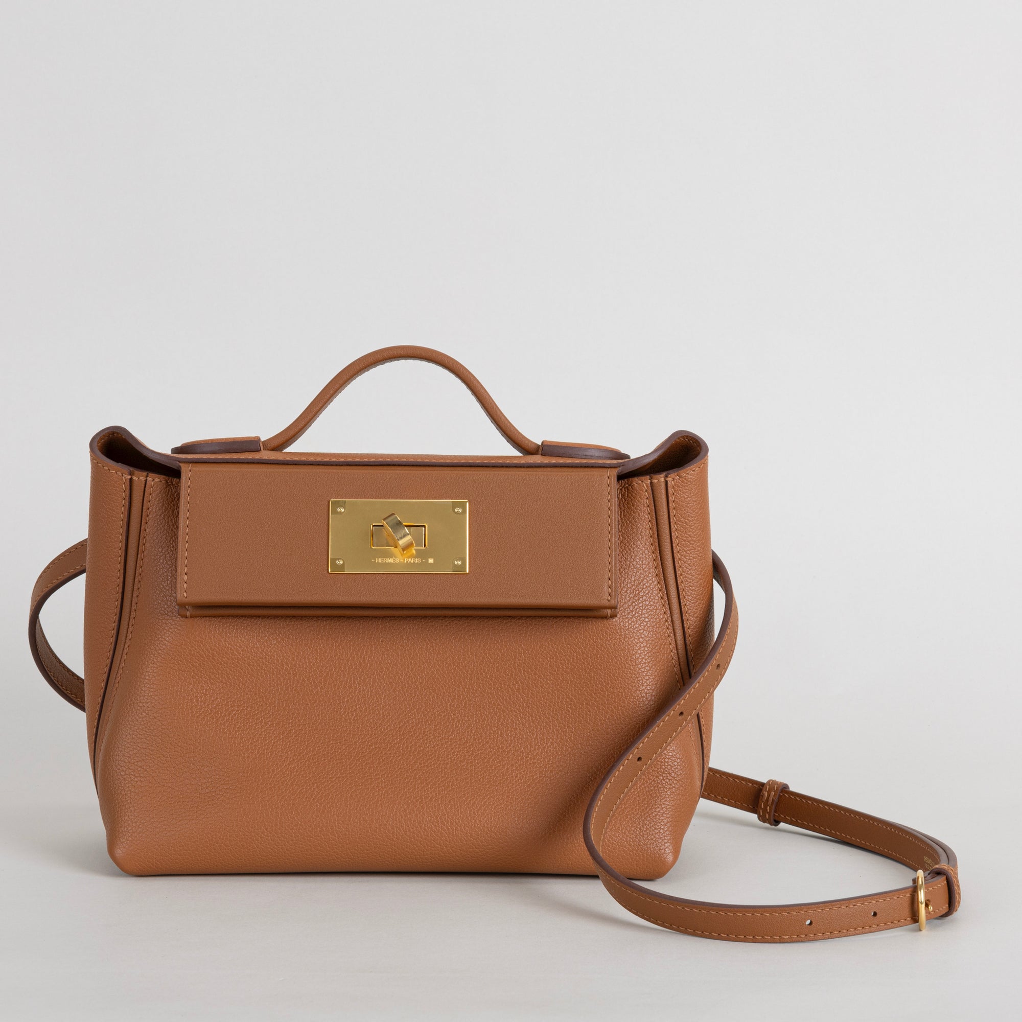 24/24 (MINI) EVERCOLOR & SWIFT LEATHER GOLD WITH GOLD HARDWARE (GHW)