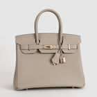 BIRKIN 30 TOGO LEATHER TRENCH WITH ROSE GOLD HARDWARE (RGHW)
