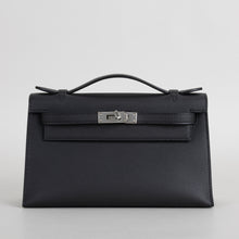 KELLY POCHETTE SWIFT LEATHER NOIR (BLACK) WITH PALLADIUM HARDWARE (PHW)