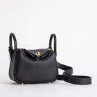 MINI LINDY 20 CLEMENCE LEATHER NOIR (BLACK) WITH GOLD HARDWARE (GHW)