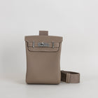 HAC A DOS TOGO LEATHER ETOUPE WITH PALLADIUM HARDWARE (PHW)