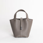 PICOTIN 18 LOCK CLEMENCE LEATHER ETAIN WITH PALLADIUM HARDWARE (PHW)
