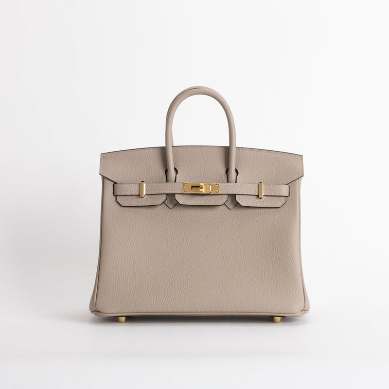 BIRKIN 25 TOGO LEATHER TRENCH WITH GOLD HARDWARE (GHW)