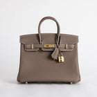 BIRKIN 25 TOGO LEATHER ETOUPE WITH GOLD HARDWARE (GHW)