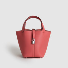 PICOTIN 18 LOCK CLEMENCE LEATHER ROSE AZALEE WITH PALLADIUM HARDWARE (PHW)