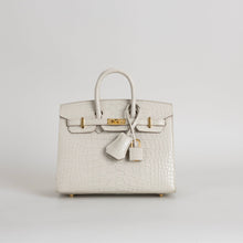 BIRKIN 20 (SELLIER SHAPE) MATTE MISSISSIPPIENSIS ALLIGATOR LEATHER BETON WITH GOLD HARDWARE (GHW)