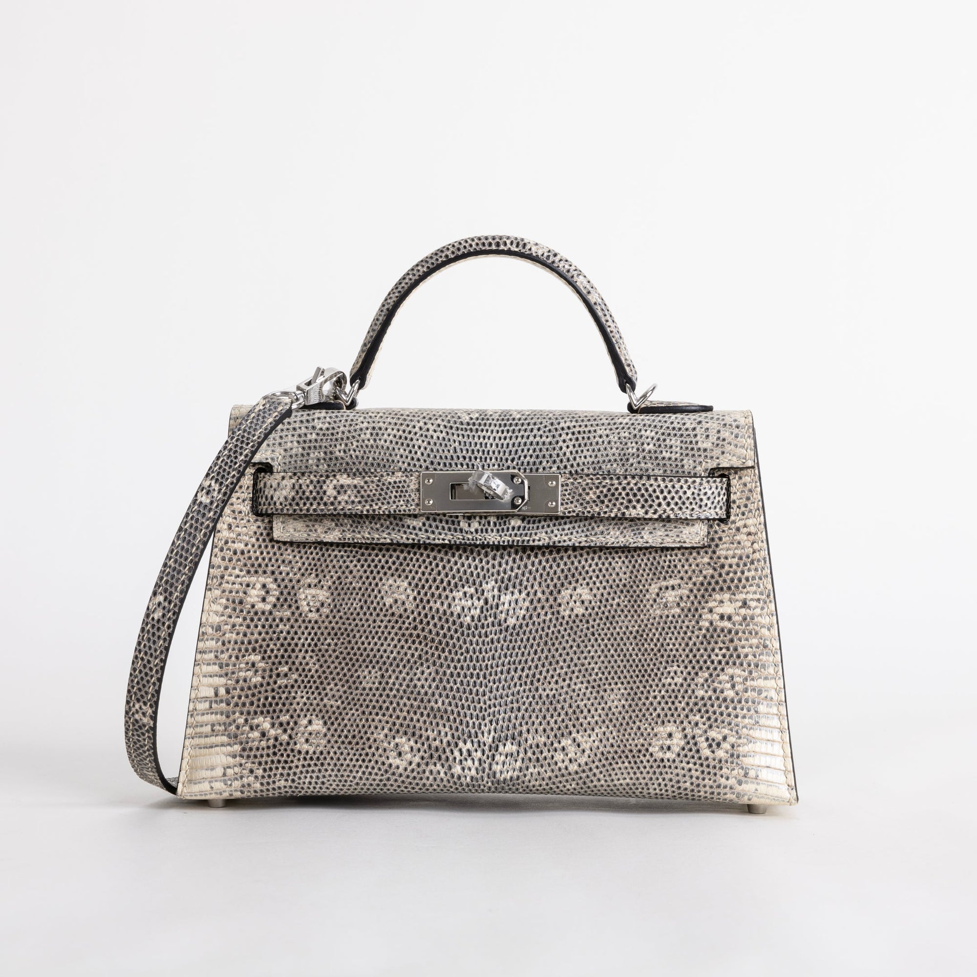 MINI KELLY II (20) OMBRE LIZARD LEATHER WITH PALLADIUM HARDWARE (PHW)