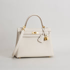 KELLY 25 TOGO LEATHER CRAIE WITH GOLD HARDWARE (GHW)