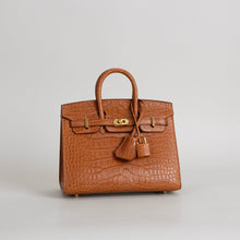BIRKIN 20 (SELLIER SHAPE) MATTE MISSISSIPPIENSIS ALLIGATOR LEATHER GOLD WITH GOLD HARDWARE (GHW)