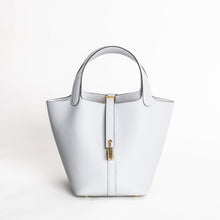 PICOTIN 18 LOCK CLEMENCE LEATHER BLEU PALE WITH GOLD HARDWARE (GHW)