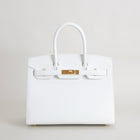 BIRKIN 30 (SELLIER SHAPE) EPSOM LEATHER WHITE WITH GOLD HARDWARE (GHW)