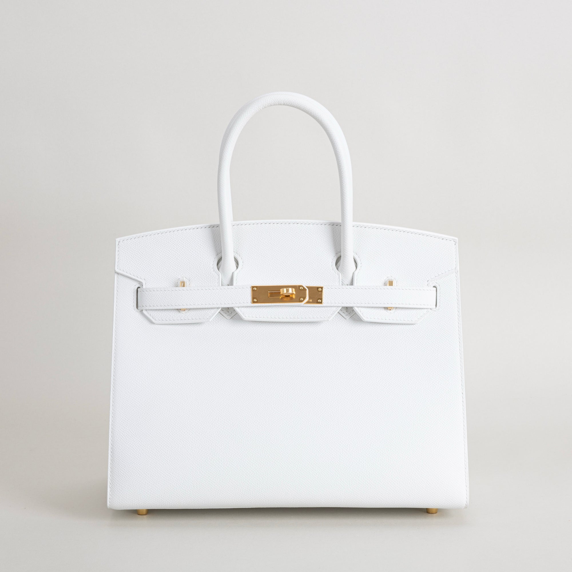 BIRKIN 30 (SELLIER SHAPE) EPSOM LEATHER WHITE WITH GOLD HARDWARE (GHW)