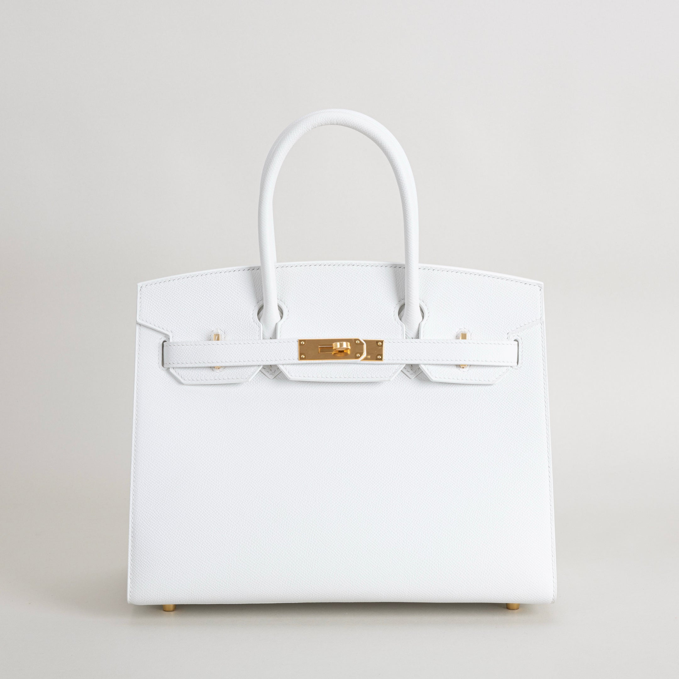 BIRKIN 30 (SELLIER SHAPE) EPSOM LEATHER WHITE WITH GOLD HARDWARE (GHW)