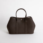 GARDEN PARTY 30 NEGONDA LEATHER EBENE WITH PALLADIUM HARDWARE (PHW)