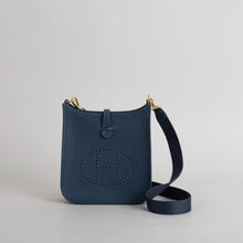 MINI EVELYNE (TPM) CLEMENCE LEATHER BLEU SAPHIRE WITH GOLD HARDWARE (GHW)